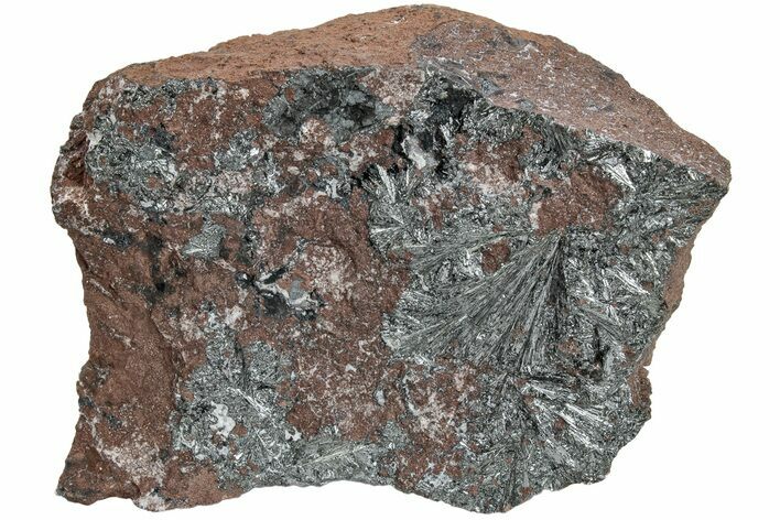 Metallic, Needle-Like Pyrolusite Crystals - Morocco #220642